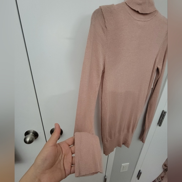 Pre-loved Guess Turtleneck Sweater, Light Pink, XS - Picture 7 of 7